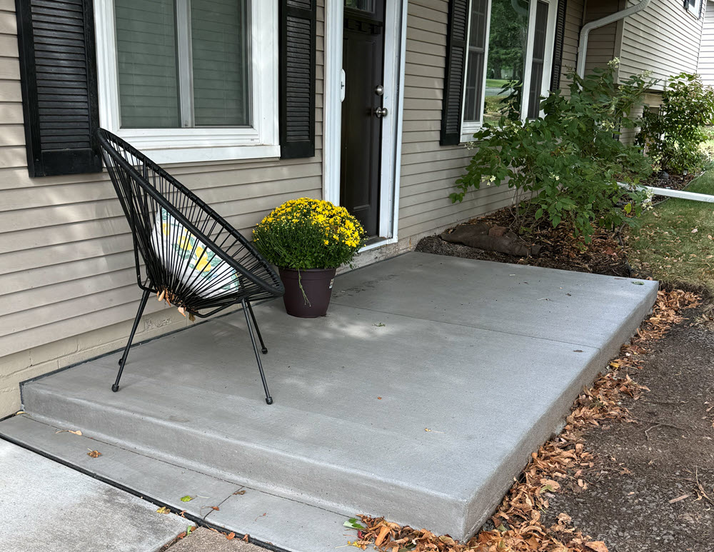 Stamped concrete patio installed in Roseville MN by Creative Concrete Inc Stamped concrete patio installed in Roseville MN by Creative Concrete Inc